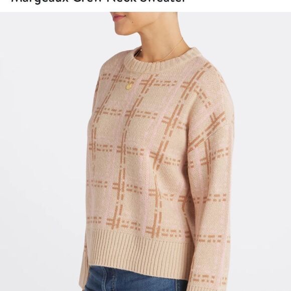 Design‎ History Margeaux Crew Neck Sweater Beige XS Stitch Fix NWT - Picture 3 of 7